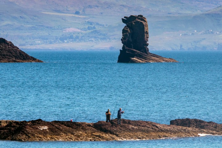 people fishing